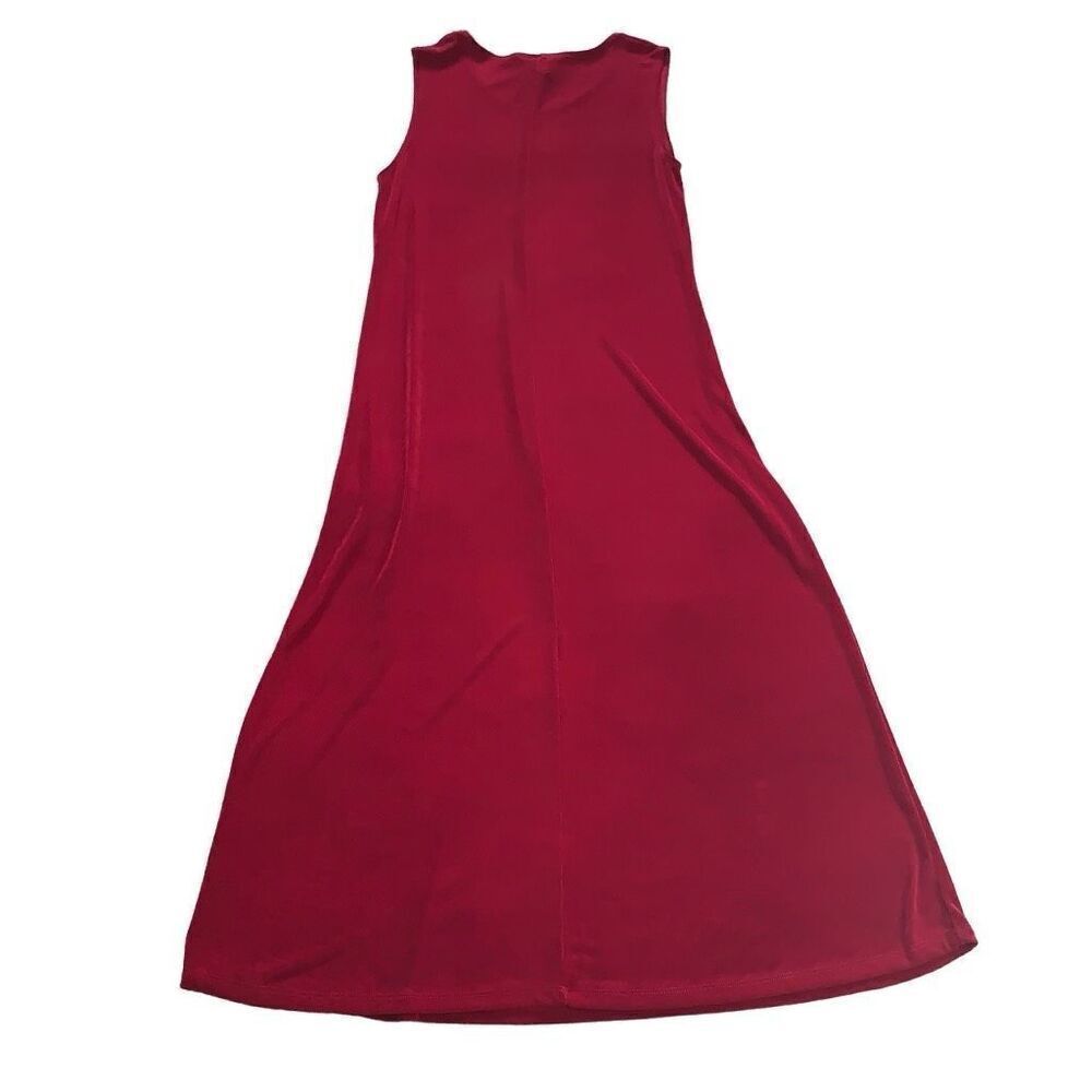MaxiMa Women’s Size Medium Sleeveless Maxi Tank Dress Red Holiday Party NWOT